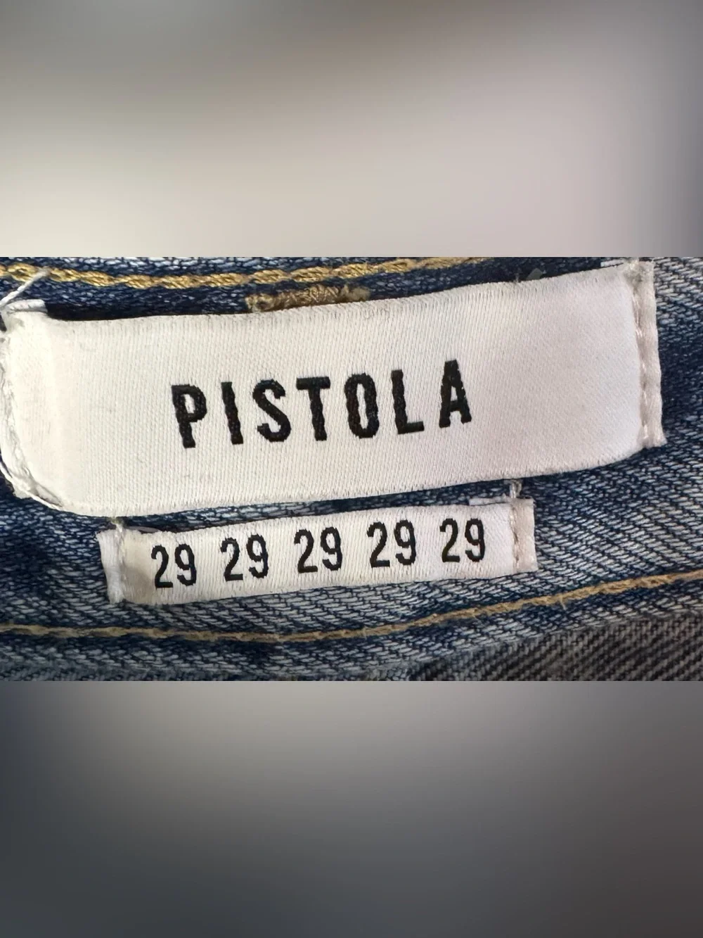 Pistola Medium Wash Distressed Cut Off Denim Shorts - Size 29